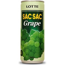 Lotte Sac Sac Grape hroznový nápoj, 240ml plech